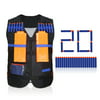 Kids Elite Tactical Vest with 20 Pcs Soft Foam Darts(Not Including 2 Clips)