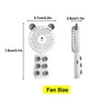 thumbnail image 4 of Amdohai New USB Portable Mini Rechargeable Handheld Fan Silicone Suction Cup Mobile Phone Bracket Night Light Fan, 4 of 8