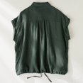 thumbnail image 4 of Zwiiyzr Womens Linen Cotton Blend Short Sleeve Cardigan Open Front Knit Cover Up Lightweight Breathable Summer Beach Office AC Casual Chic Green, 4 of 9
