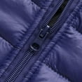 thumbnail image 5 of JTieacloth Men's Jacket Men Autumn Winter Coat Jacket Cotton Stand Zipper Warm Winter Thick Long Sleeve Zipper Pocket Coat Jacket Blue, 5 of 5
