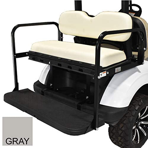 GTW MACH3 Golf Cart Rear Flip Seat Yamaha Drive2 (Years 2017UP) Gray