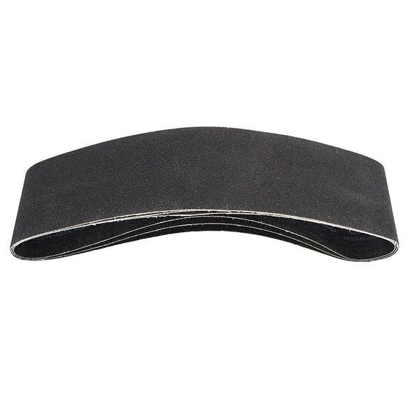 4 x 36 Inch Sand Belts 80 Grits Sandpaper Sanding Belts, 3 Pack Silicon Carbide Sand Belt