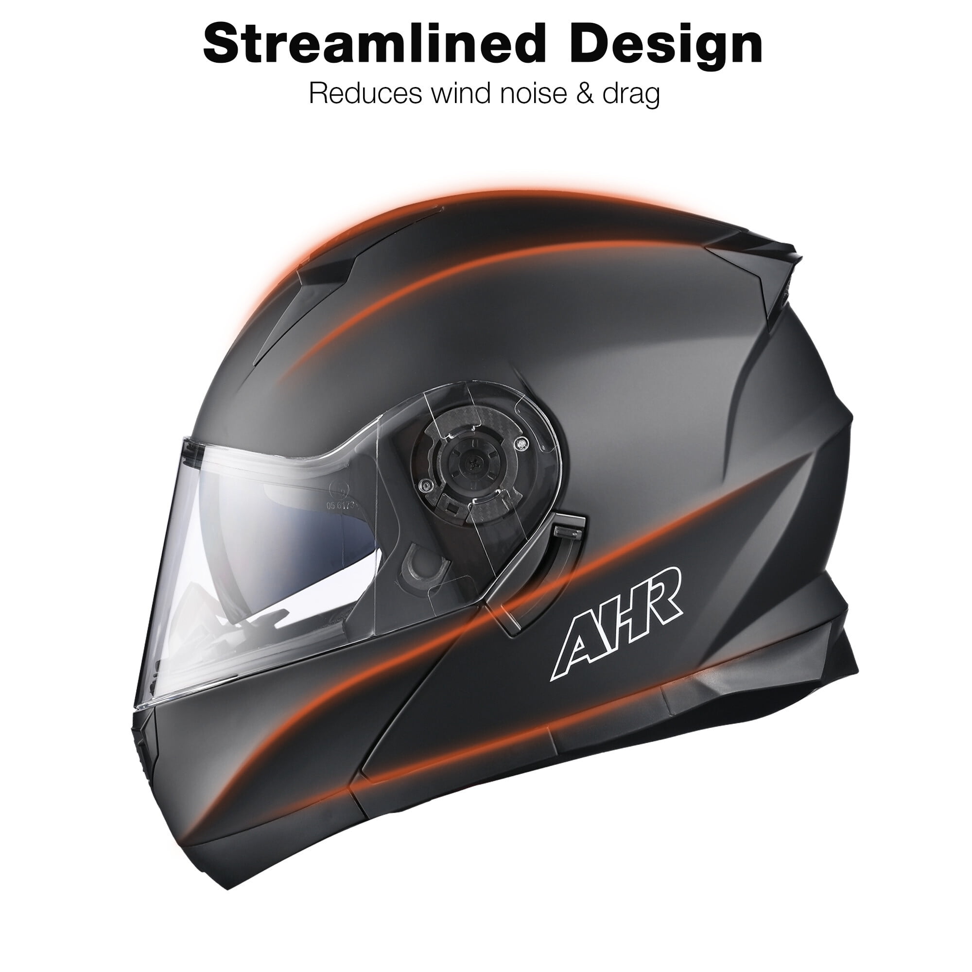 AHR RUN-M3 Modular Flip Up Helmet Full Face Dual Visor DOT Motorcycle Bike S