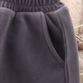 thumbnail image 4 of Agkizg Boys Girls Fleece Sweatpants Thick Warm Cozy Pants Solid Casual with Pockets for Winter, Sizes 3-4 Years, 4 of 5