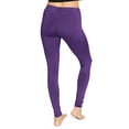 thumbnail image 3 of Stretch Is Comfort Women's Oh so Soft PS Leggings Purple 3X, 3 of 6