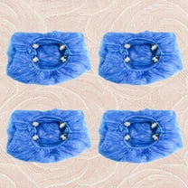 NIYANGLE Anti Skid Shoe Covers Slip-Resistant Blue 100pcs for Home Use
