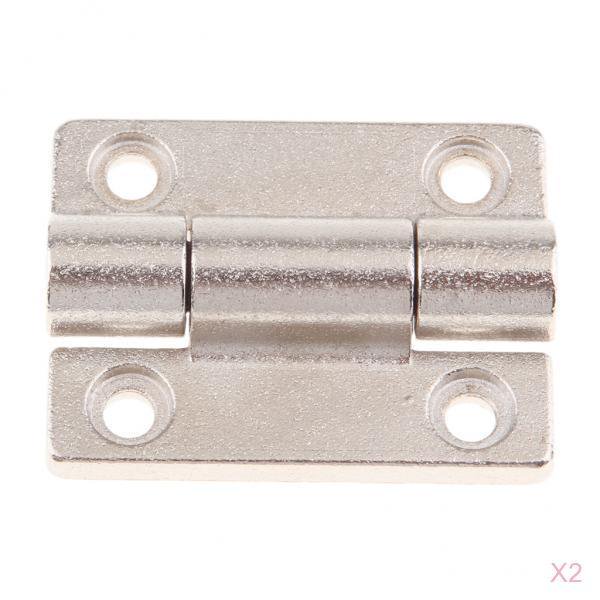 2x 1.77 X1.34 " de torsión ajustable de posicionamiento plateada de puerta Perfecto kusrkot Bisagra de puerta ajustable