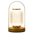 thumbnail image 1 of Lámpara Mesa Retro LED Lámpara Escritorio Regulable 3 Colores para Dormitorio/estudio (D Oro), 1 of 6