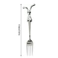 thumbnail image 2 of Bunny Silverware Set Stainless Steel Fork & Spoon with Rabbit Handles, Ideal for Easter Meals, Cute Travel Utensils for Babies, Quality Material, 2 of 5