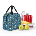thumbnail image 6 of Lsque Dinosaur on the Beach Vacation Pattern Lunch Bag Women/Men Insulated Lunch Box,Small Leakproof Cooler Food Lunch Containers Reusable High Capacity Lunch Tote Bags, 6 of 6