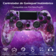 thumbnail image 1 of Controlador inalámbrico para P4, joystick de juego remoto compatible con P-4/P-4 Slim/P-4 Pro/PC, cielo estrellado púrpura, 1 of 7