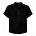 thumbnail image 4 of Ashirexll Short Sleeve Shirts for Women Summer Breathable V-Neck Short Sleeve T Shirt Woman Loose On Leisure for Daily, 4 of 5