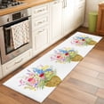 thumbnail image 2 of Spring Flowers Basket 2'x6' Runner Rugs for Hallway Kitchen Bedside Non Slip Washable, Colorful Floral Botanical Leaves Entryway Rug Runners with Rubber Backing, Long Carpet Runner for Laundry Room, 2 of 8