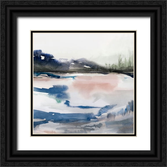 PI Studio 12x12 Black Ornate Wood Framed with Double Matting Museum Art Print Titled - Midnight Swim I