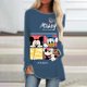 thumbnail image 1 of Fall 2022 Elegant Women's Disney Mickey Mouse Print Sweatshirt 3D Print Streetwear New Women's Design Tee Dress4XL Gao Jinjia LED, 1 of 2