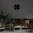 thumbnail image 6 of Glow in The Dark Clock 14 Inch Modern Silent Non Ticking Luminous Wall Clocks Battery Operated Black Wooden Wall Clock for Living Room Kitchen Bedroom, 6 of 6