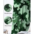 thumbnail image 3 of Green Ombre Blackout Curtains for Bedroom Living Room Darkening Curtains 63 Inches Long Modern Simple Gradient Abstract Texture Window Curtain 2 Panels Set Window Treatment Grommet Drapes 52"x63", 3 of 9
