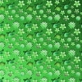 thumbnail image 1 of Ahgly Company Machine Washable Indoor Square Transitional Neon Green Area Rugs, 8' Square, 1 of 7