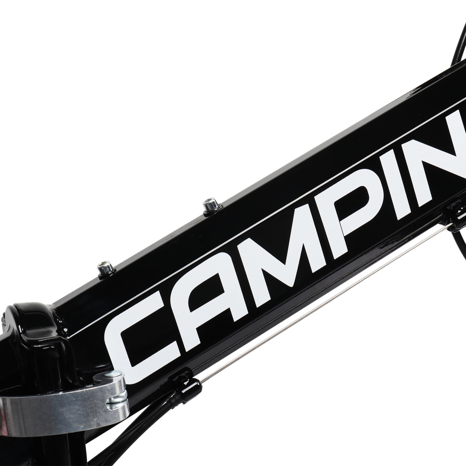 CamPingSurvivals 26in 150kg 21-Speed Shimano Variable Speed High Carbon Steel Land Rover Tri-Knife Wheels Foldable Mountain Bike Black