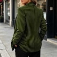 thumbnail image 5 of Purcolt Women's Stripes Blazer Dressy Casual Notched Lapel One Button Long Sleeve Boyfriend Jackets Suit Comfort Slim Fit Business Work Office Outerwear, 5 of 9