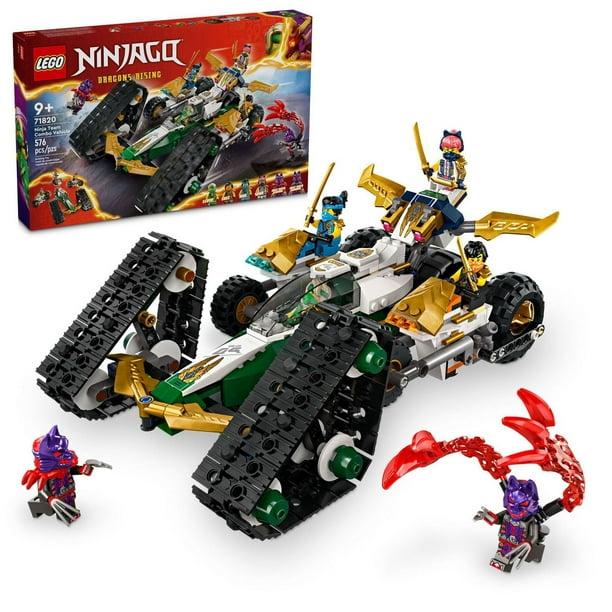 LEGO NINJAGO Ninja Team Combo Vehicle, 4 in 1 Ninja Playset for