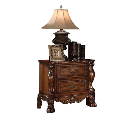 Cherry Oak Appearance - Metal Glide Center Drawers - Bedroom Furniture Decor - Keep Bedroom Neat