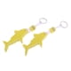 thumbnail image 5 of Conjunto de Llaveros Flotantes con Diseño de Tiburón, Pack de 3 Unidades, Tonos Vibrantes , Amarillo 2 piezas, 5 of 7