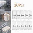 thumbnail image 1 of 20 Pcs High Quality Punch-free Screws Strong Self-adhesive Suction Cup Sucker Wall Hooks Hanger For Kitchen Bathroom Tools, 1 of 4