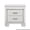 White, variant on Modern 2-Drawer Nightstand with Crystal Pulls / Suits Bedroom Use