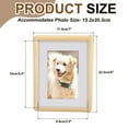 thumbnail image 2 of 7 x 9 Natural Wood Photo Frames, Wood Finish Picture Frame, Light Brown, 2 of 7