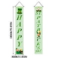 thumbnail image 3 of EUDIDV Irish Day St. Patrick's Day Irish Holiday Porch Sign Welcome Home Door Curtain Banner Decoration Door Hanging Painting Hanging Flag Decoration Lucky Charm Products, 3 of 7