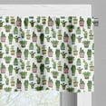 thumbnail image 5 of Ambesonne Cactus Valance & Curtain, Succulent Doodle Pots, 55"x36", Multicolor, 5 of 6