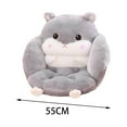 thumbnail image 3 of Hamster Seat Cushion Seat Pad Cute Comfortable Floor Mat Animal Cushion Chair Pillow for Gift Home Decorations Drawing Room Gray, 3 of 8