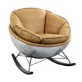 thumbnail image 3 of Top Grain Leather Rocker / Stable Rocking for Long - term Use, 3 of 4