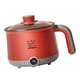 thumbnail image 5 of Olla eléctrica multifuncional para cocinar fideos, olla eléctrica portátil para cocinar carne, pasta, huevos, ramen, dormitorio Gris rojo, 5 of 8