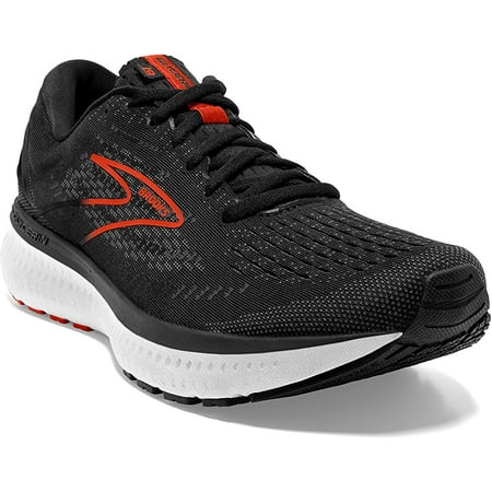 Brooks Glycerin 19 Mens Neutral Running Shoe - Black/Grey/Red Clay - 11