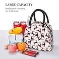 thumbnail image 5 of Daiia Christmas Plaid Moose Pattern Lunch Bag , Insulated Lunch Box, Small Leakproof Cooler Food Lunch Containers Reusable High Capacity Lunch Tote Bags-One Size, 5 of 6