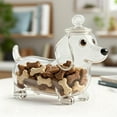 thumbnail image 2 of Chihuahua Candy Jar,Cute Airtight Dog Snack Container for Cookies, Candy, Coffee Pods, Pet Treat Jar,Clear Box Cute Container For Kitchen Food Storage, Pet Lovers Gift, 2 of 8