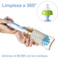 thumbnail image 3 of 6 Piezas Cepillo para Biberones, Botellas de Agua Multifunción, Limpiar Popotes y Cepillos Esponja Pezones, Limpiador Biberones con Base Oculta, 3 of 8