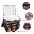 thumbnail image 6 of FORMRS Insulated Cooler Bag 24 Cans Capacity Soft Leakproof Lunch Box with Side Pockets, Colorful Checkered Daisy, 6 of 7
