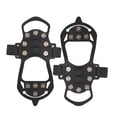 thumbnail image 1 of Crampones de nieve, cubierta antideslizante para zapatos, patines para exteriores, 11 dientes, crampones de nieve, montañismo, superficie de hielo, cubierta antideslizante de goma para zapatos, 1 of 4