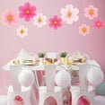 thumbnail image 3 of Artrylin 9Pcs Paper Flowers Party Decorations Paper Fans Classroom Decorations Spring Floral Backdrop Hanging Pink Party Decor for Party Birthdays Baby Shower Spring Summer Garden Home Wall, 3 of 7