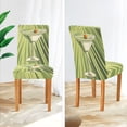 thumbnail image 3 of Yayeee 2 Pack Dining Chair Covers Stretch Parson Chairs Slipcovers Seat Protector, Light Green Martini, 3 of 6