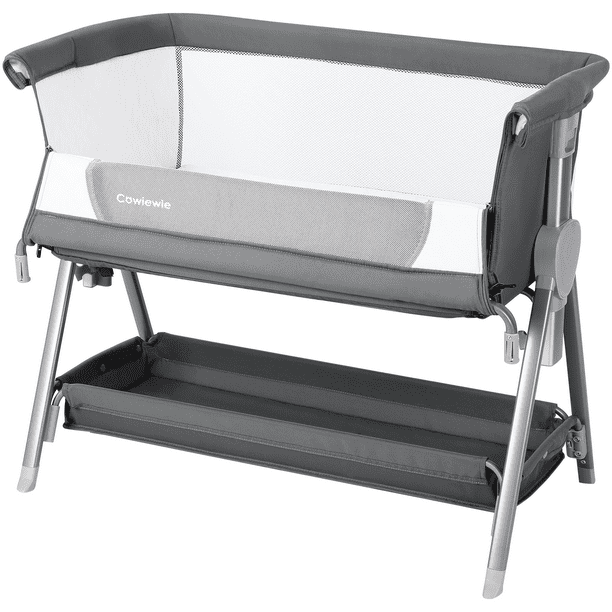 Cowiewie W/ Mattress Large Volume Mobile W/ Storage Bedside