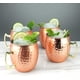 thumbnail image 2 of Tazas Moscow Mule - Juego de 4 - Tazas sólidas 100% artesanales, tazas de cobre de 500 ml, baño de cobre puro y asas de latón dorado. 9,4 cm de diámetro x 10 cm de alto., 2 of 7