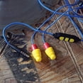 thumbnail image 3 of Plugfones Protector Plus VL in-Ear Earplug Earbuds, Noise Reduction Headphones with Noise Isolating Mic and Controls, Blue & Yellow, 3 of 7