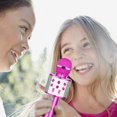 thumbnail image 2 of Karaoke Bluetooth micrófono inalámbrico portátil micrófono de mano máquina de altavoz para reunión de empresa familia fiesta infantil rosa Sincero Electrónica, 2 of 2