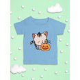 thumbnail image 3 of Cute Kittyboo W Pumpkin. T-Shirt Infant -Image by Shutterstock,  12 Months, 3 of 4