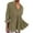 Army Green, variant on HAiming Women's V Neck Tops Casual Ruffled 3/4 Sleeve Solid Color Dressy Shirts Trendy Loose Tiered Pleated Blouse