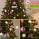 thumbnail image 5 of Esferas para árbol de navidad Artego de 8 cm de diámetro paq 18 esferas Rosa *Línea Detail Con: 2 estilos emboss y un cromado, para colgar Christmas ornaments, 5 of 7